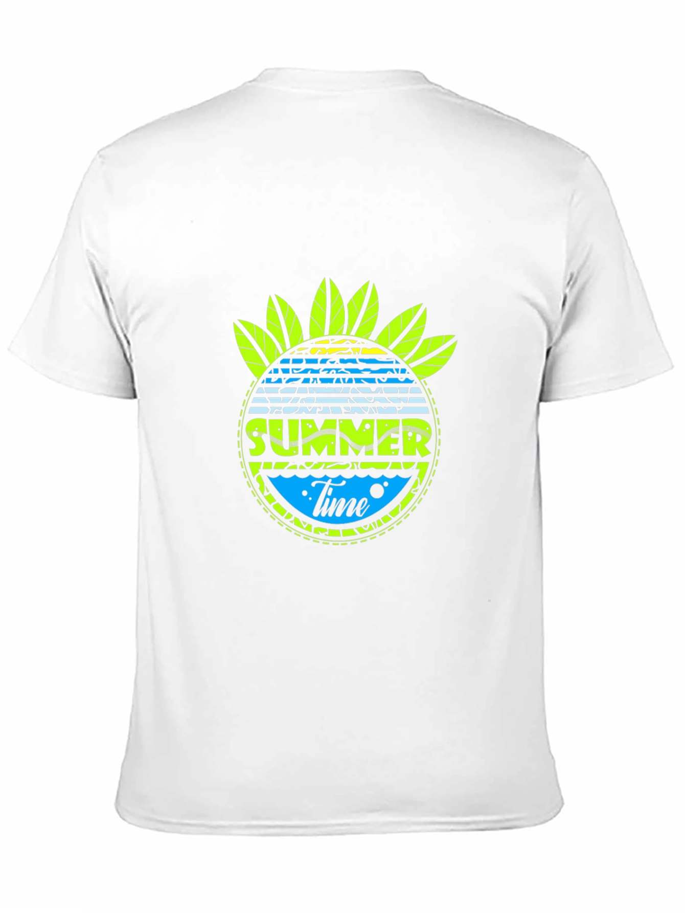 Summer Time Graphic Black T-Shirt