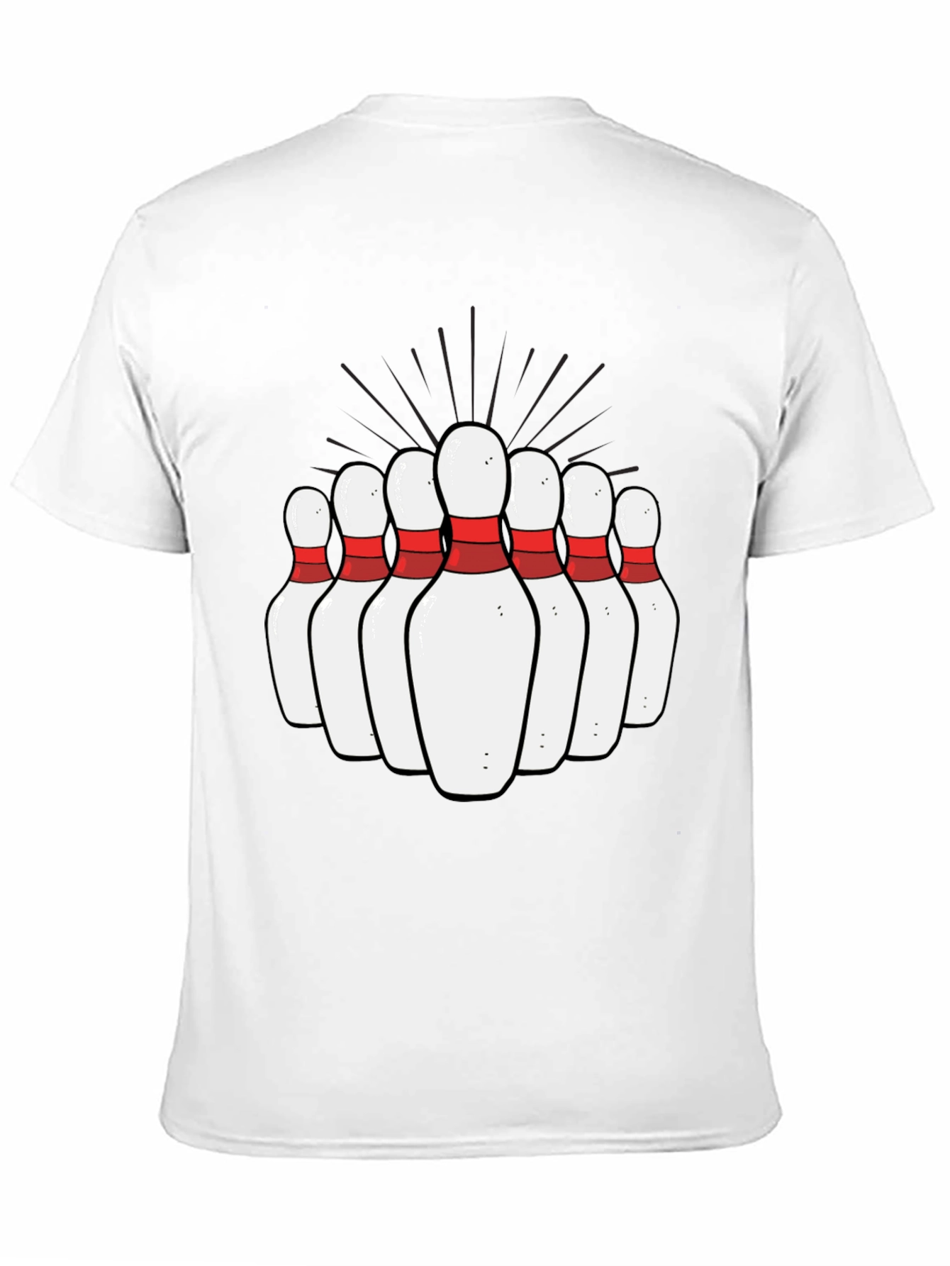 Bowling Pins Graphic Tee - Strike Up Fun!