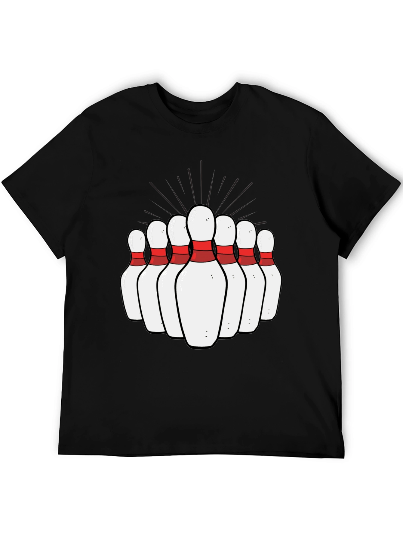 Bowling Pins Graphic Tee - Strike Up Fun!