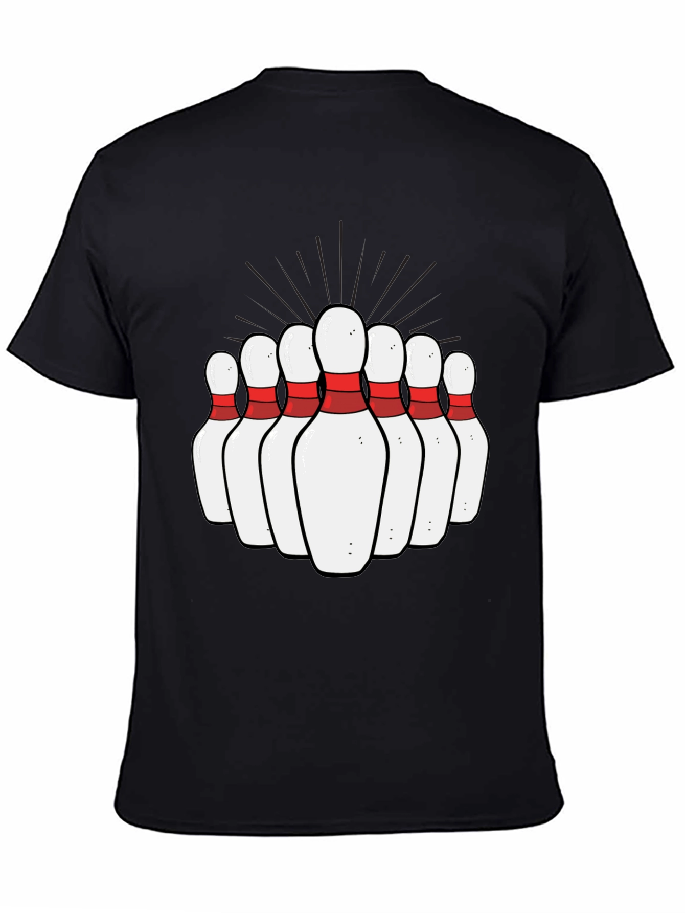Bowling Pins Graphic Tee - Strike Up Fun!