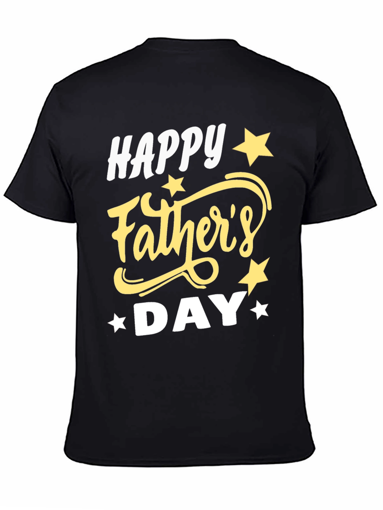 Happy Fathers Day Black T-Shirt