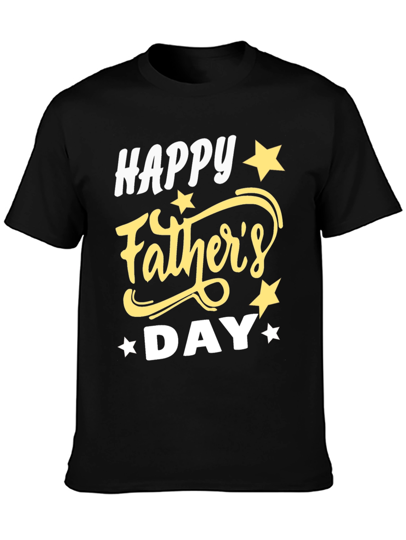 Happy Fathers Day Black T-Shirt