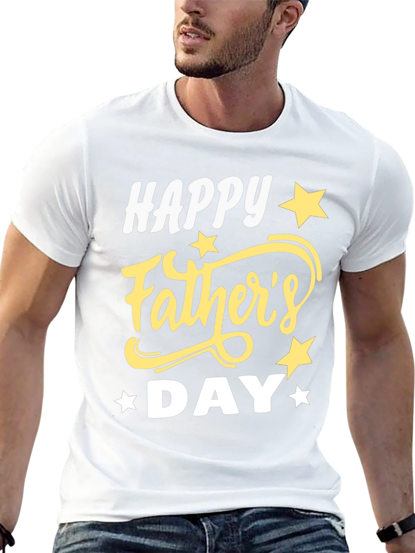 Happy Fathers Day Black T-Shirt