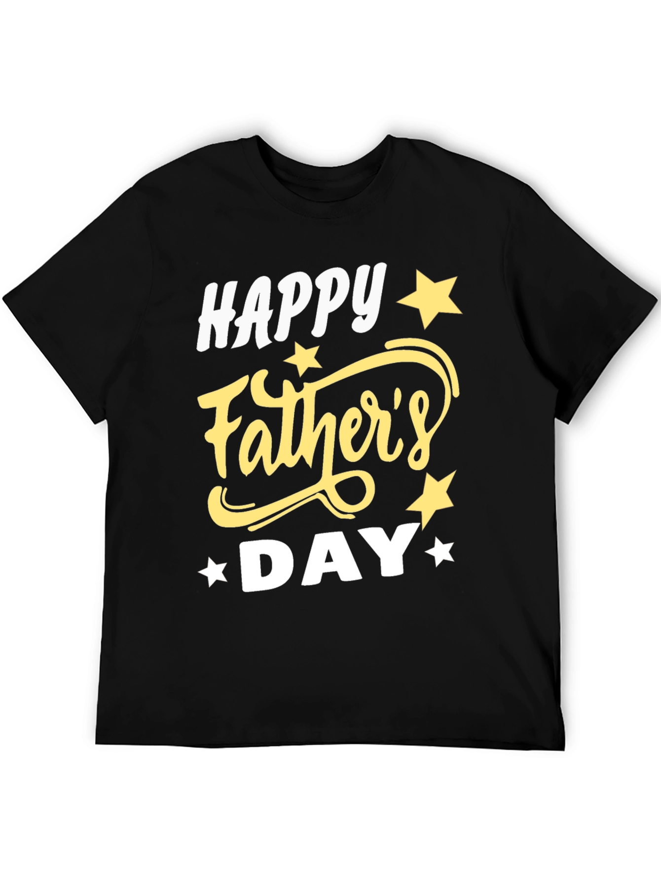 Happy Fathers Day Black T-Shirt