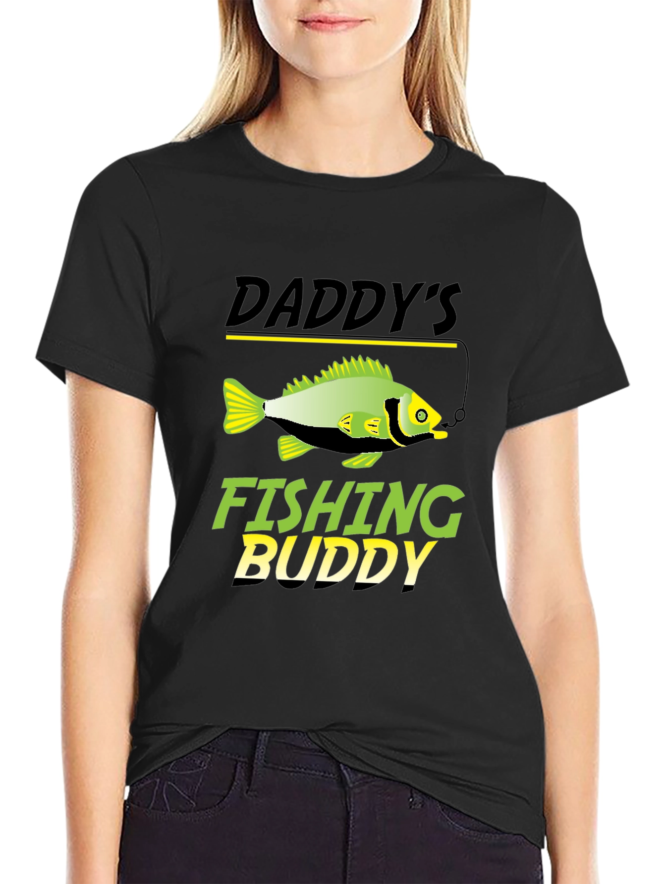 Daddys Fishing Buddy Graphic T-Shirt