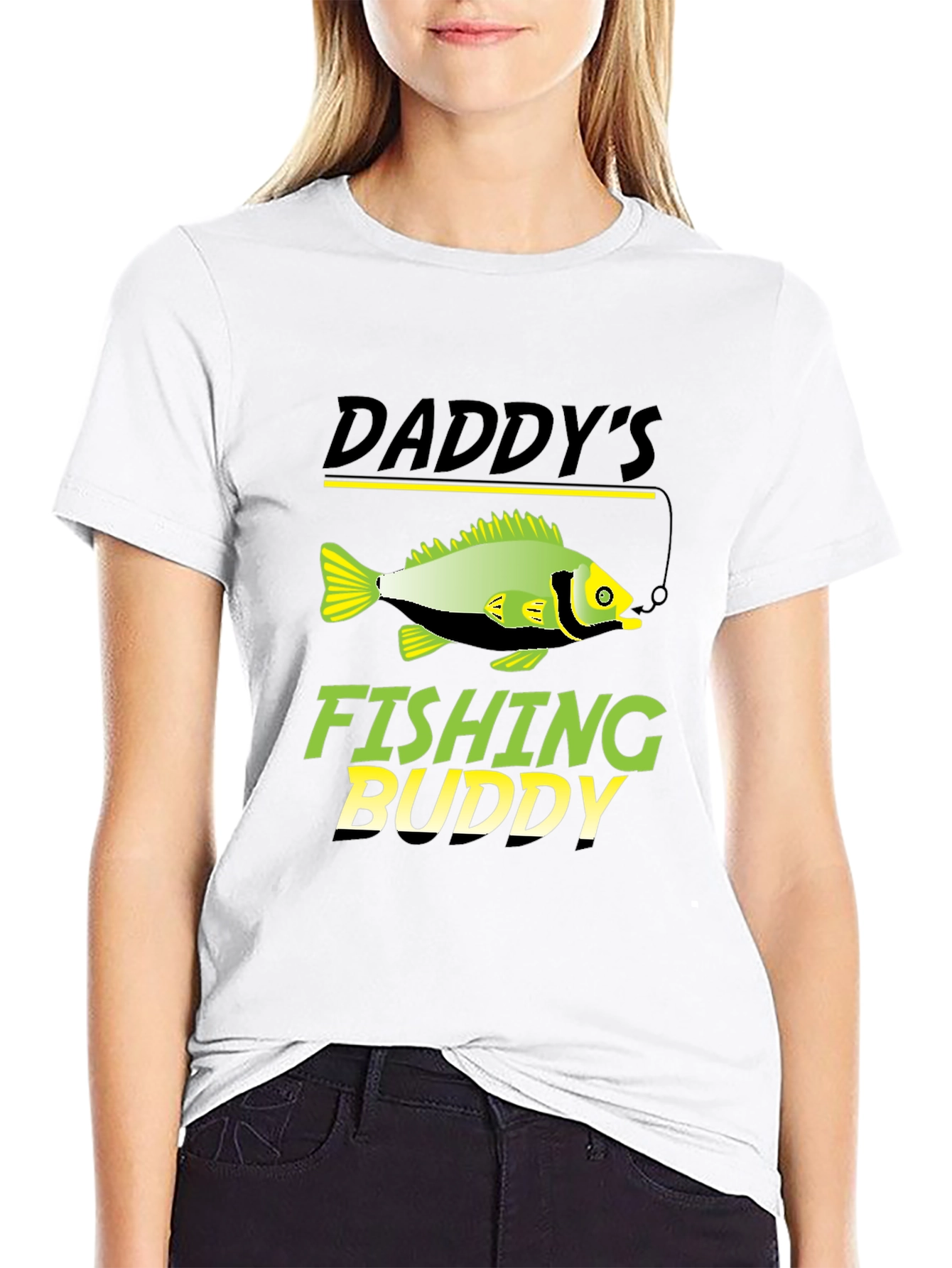 Daddys Fishing Buddy Graphic T-Shirt