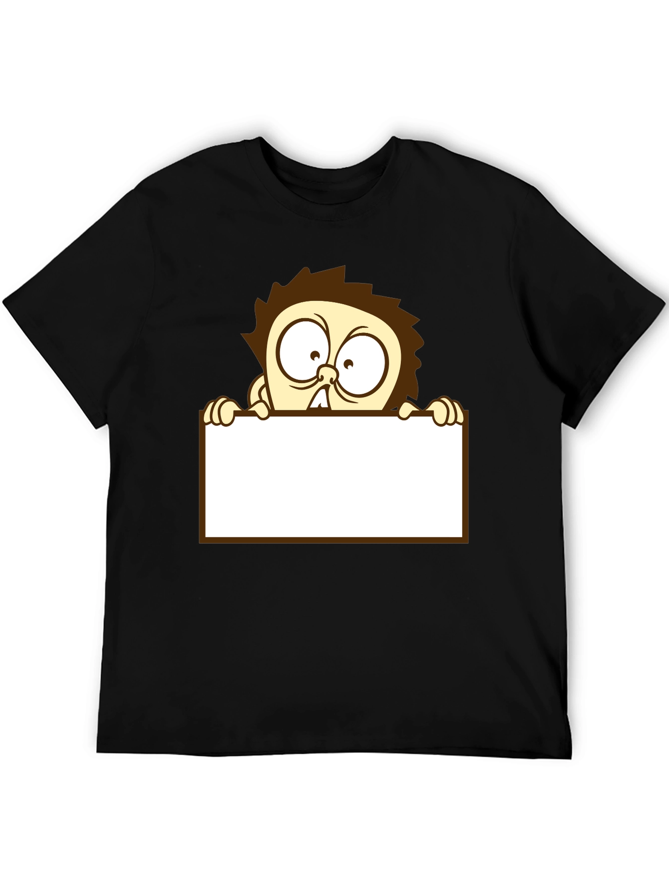 Cartoon Character Black T-Shirt