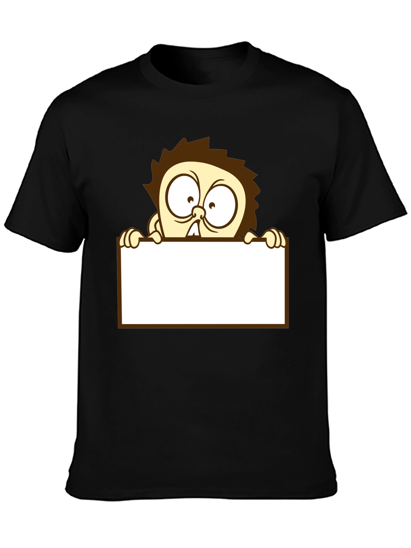 Cartoon Character Black T-Shirt