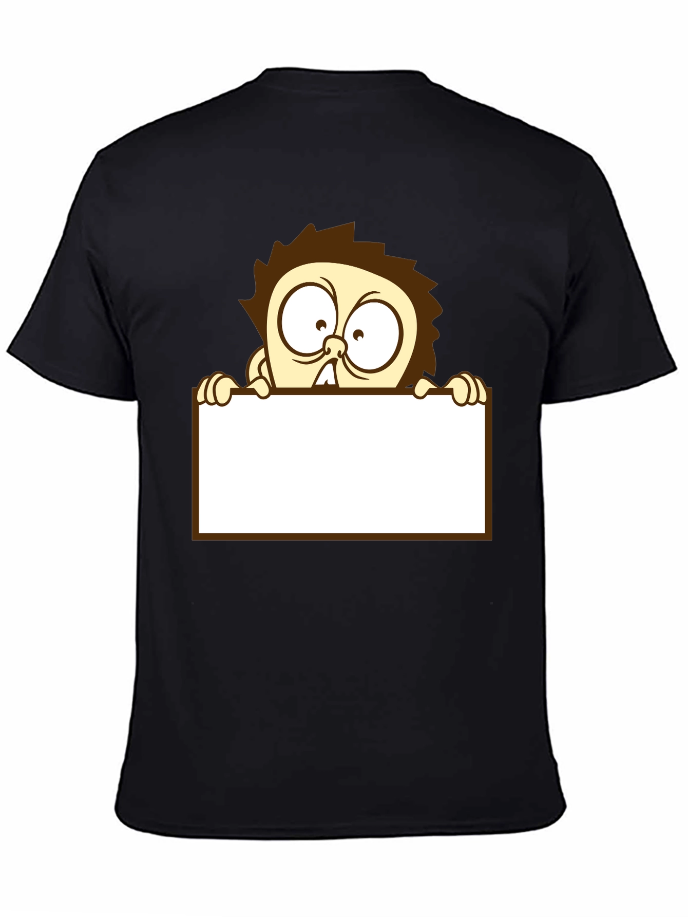 Cartoon Character Black T-Shirt