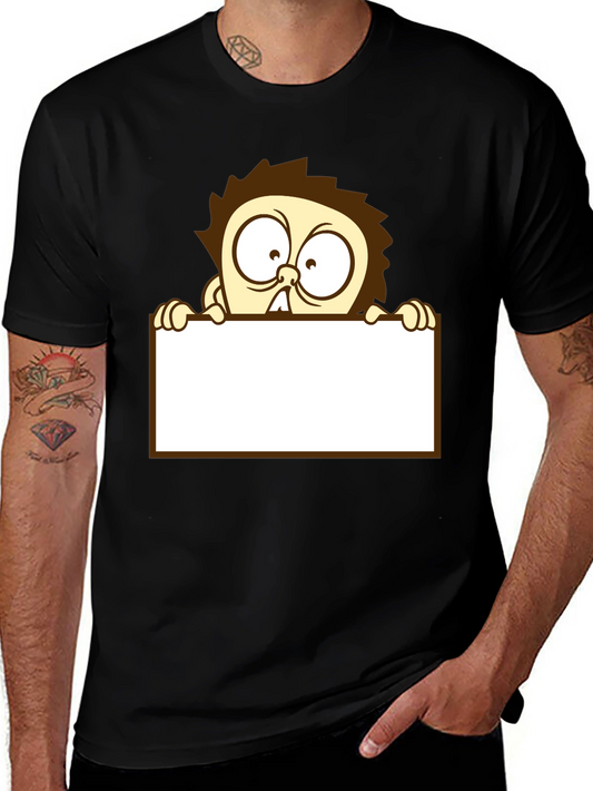 Cartoon Character Black T-Shirt