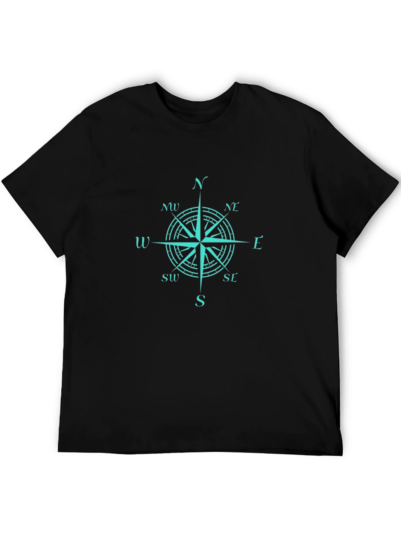 Compass Rose Graphic Tee - Black