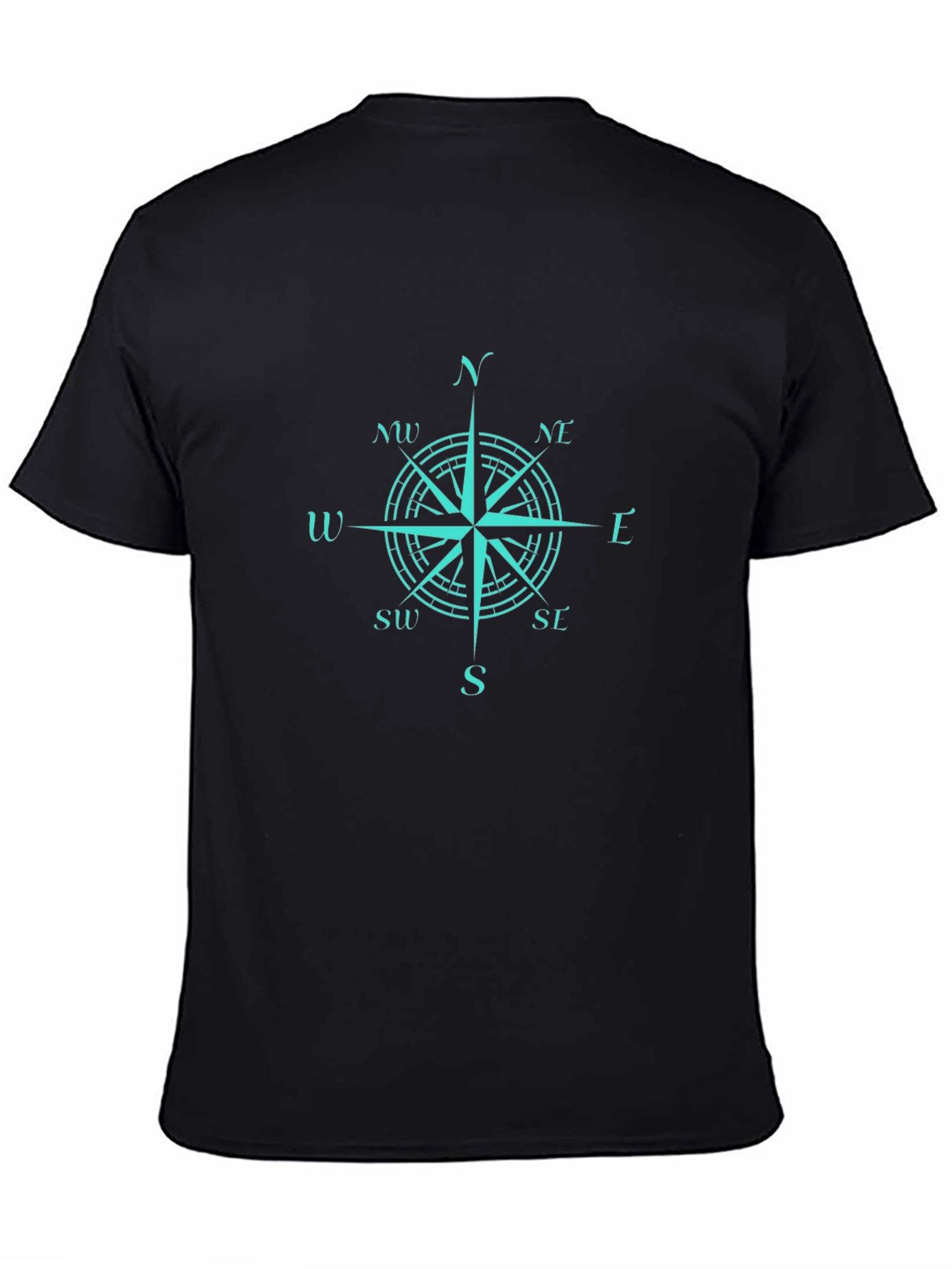 Compass Rose Graphic Tee - Black