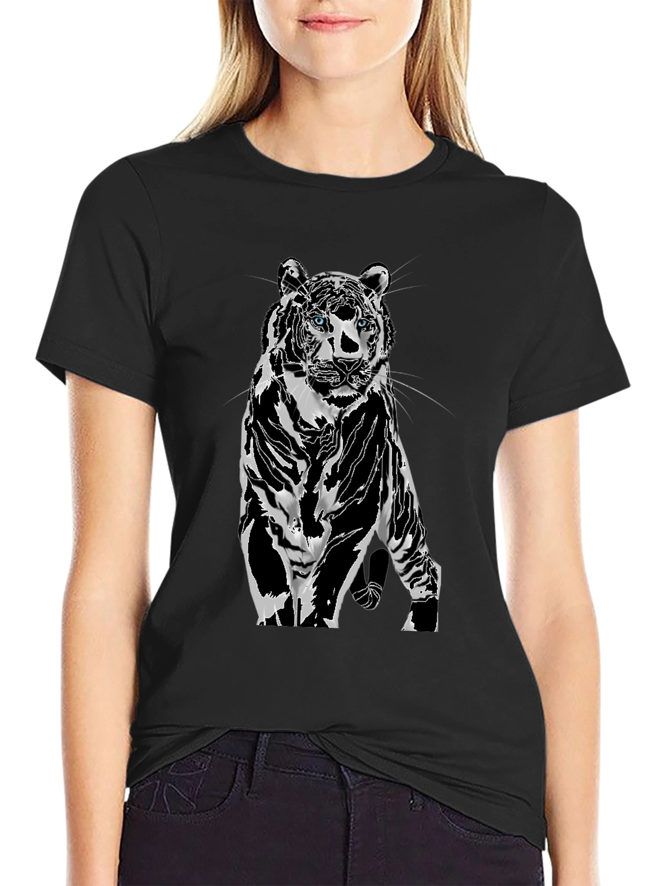 Tiger Graphic Tee - Bold Animal Print T-Shirt
