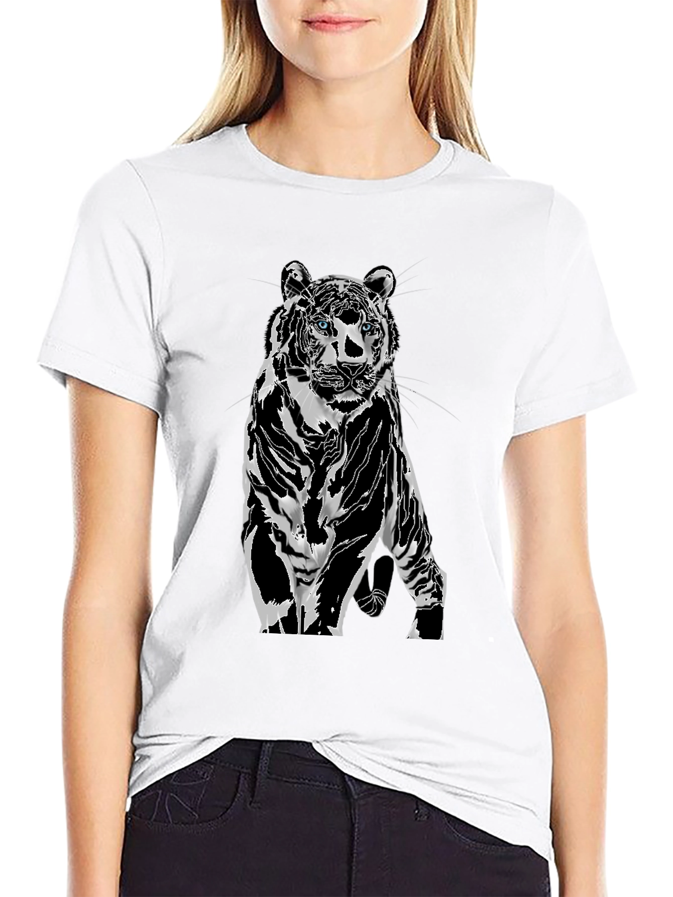 Tiger Graphic Tee - Bold Animal Print T-Shirt