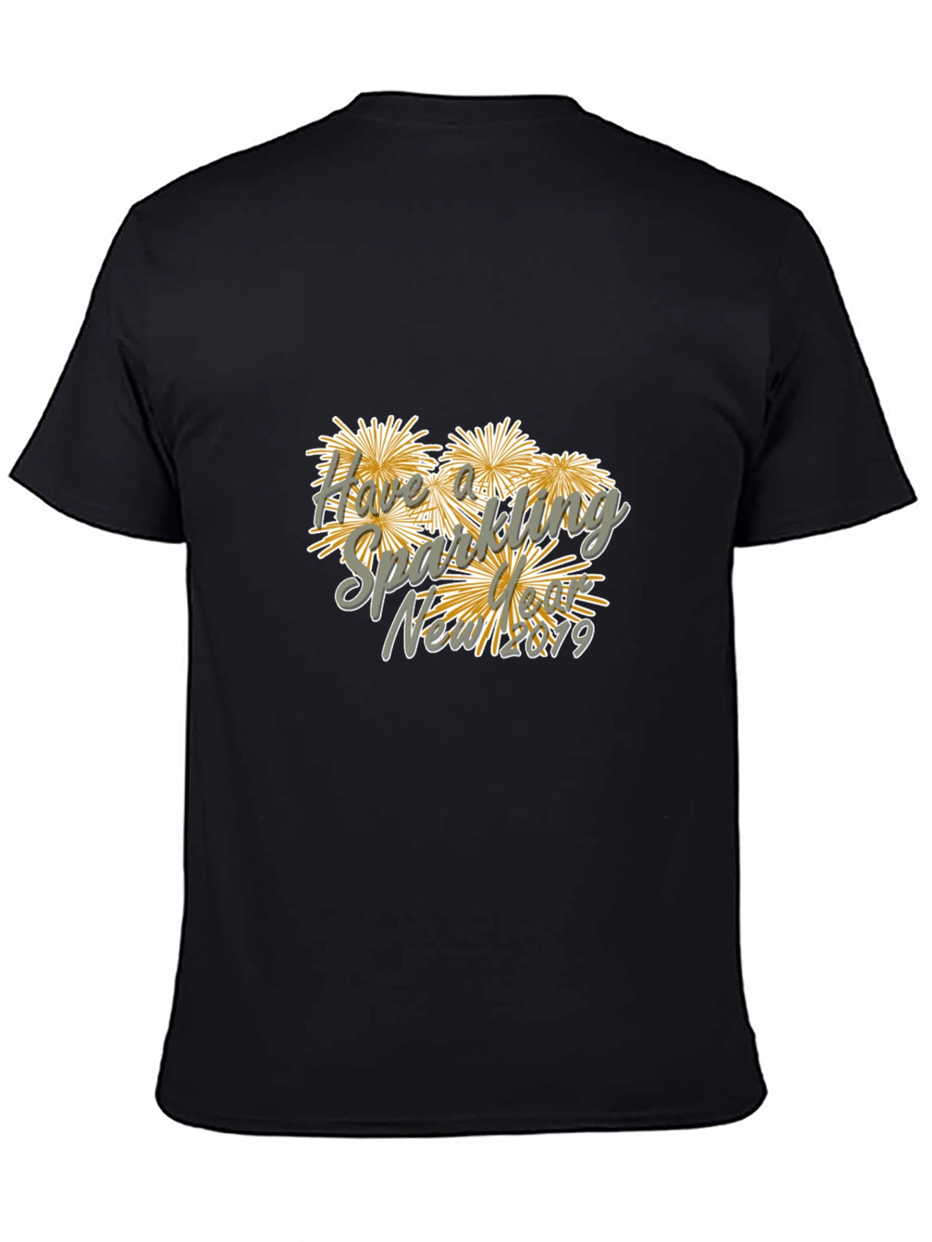 New Year Sparkling Fireworks Graphic Tee