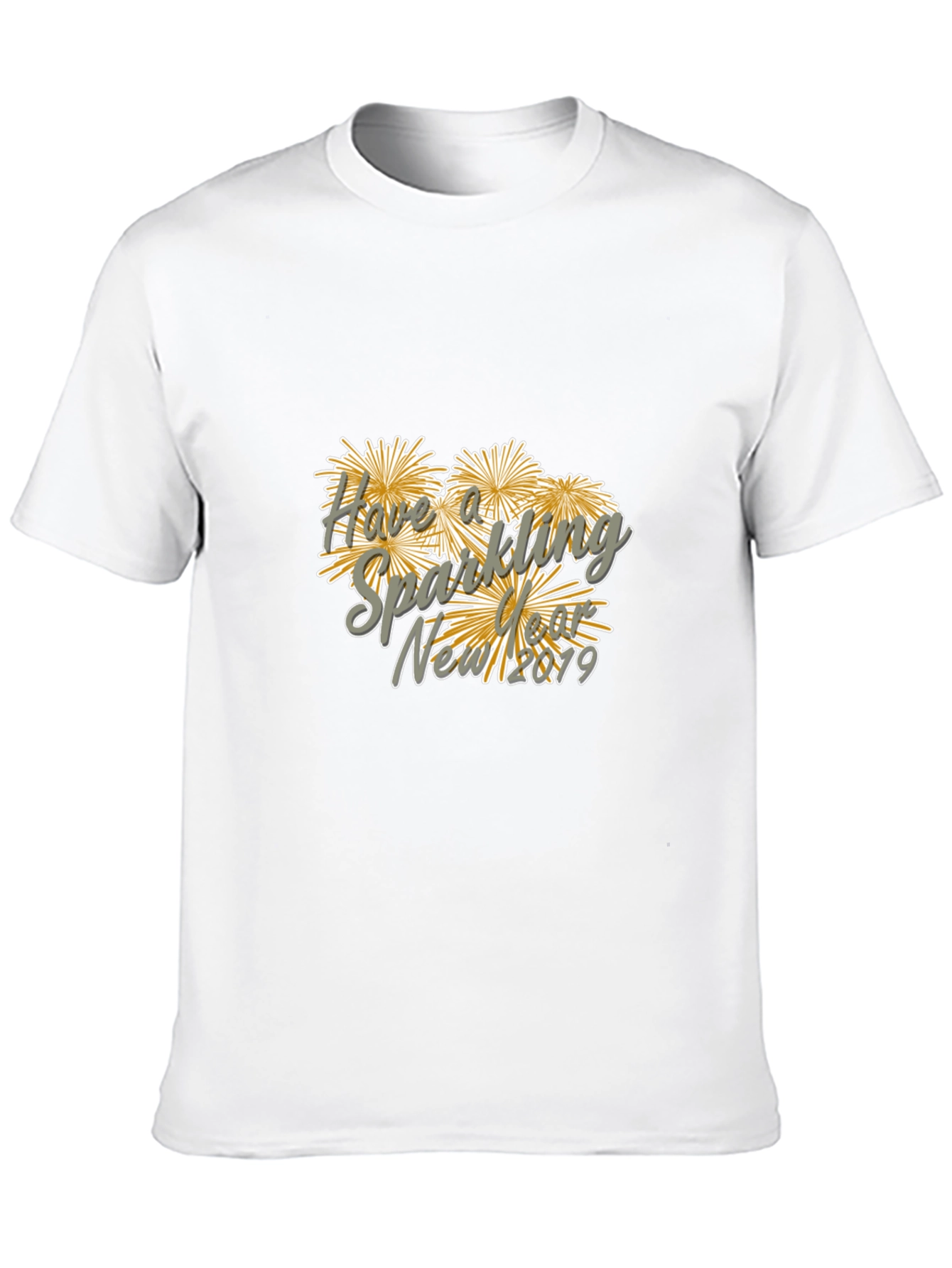 New Year Sparkling Fireworks Graphic Tee