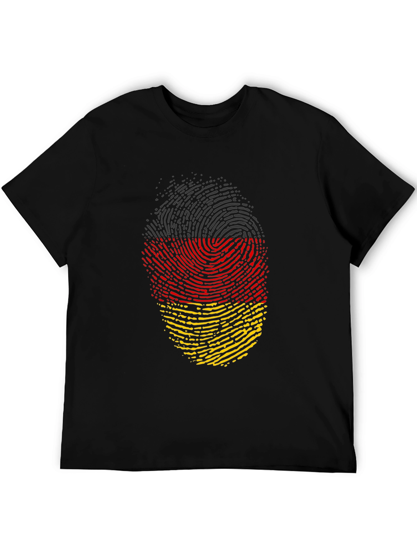 German Fingerprint T-Shirt - Black Tee