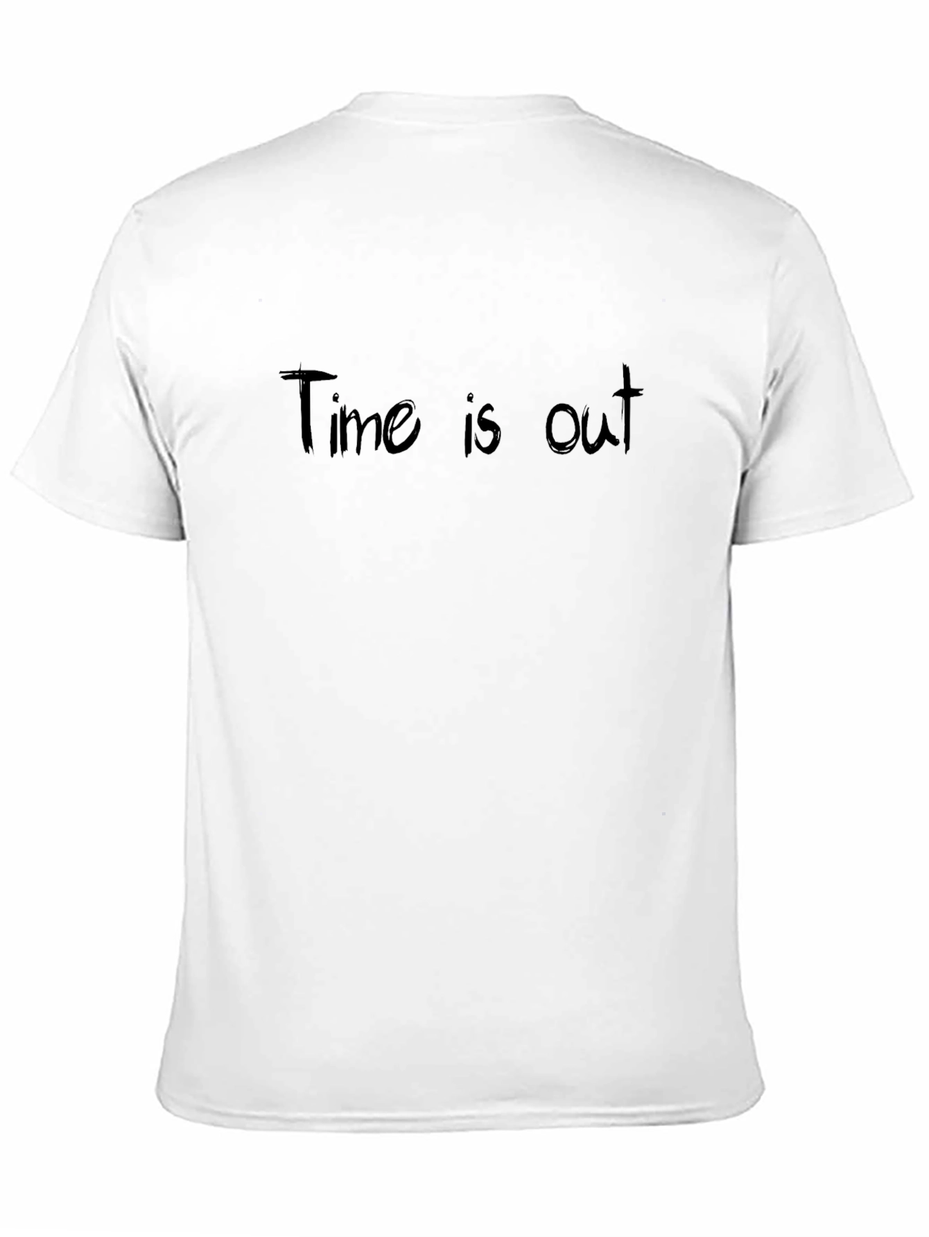 Time is Out Black Graphic Tee