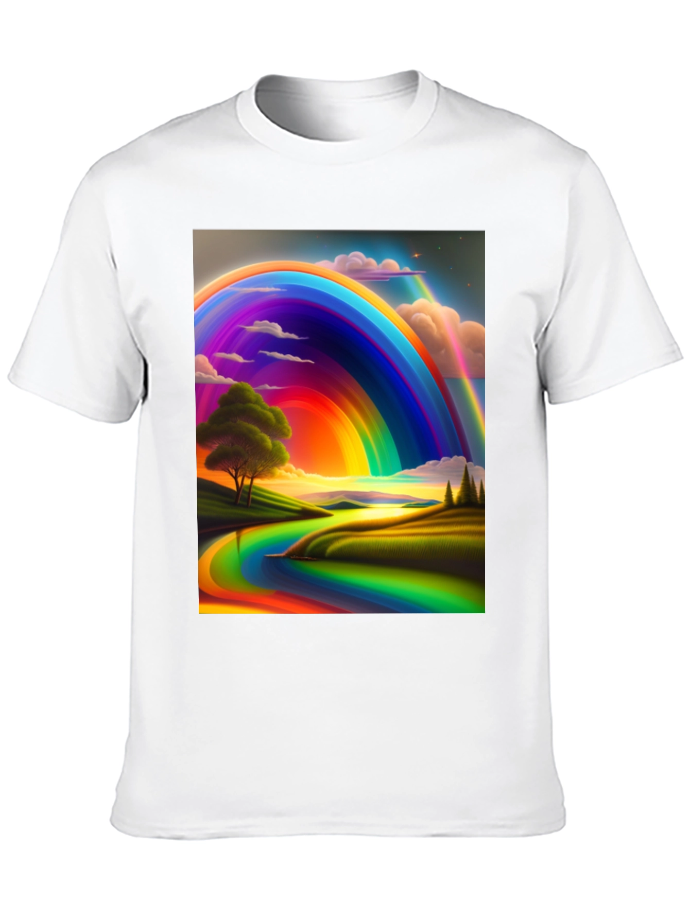 Rainbow Landscape Graphic Tee