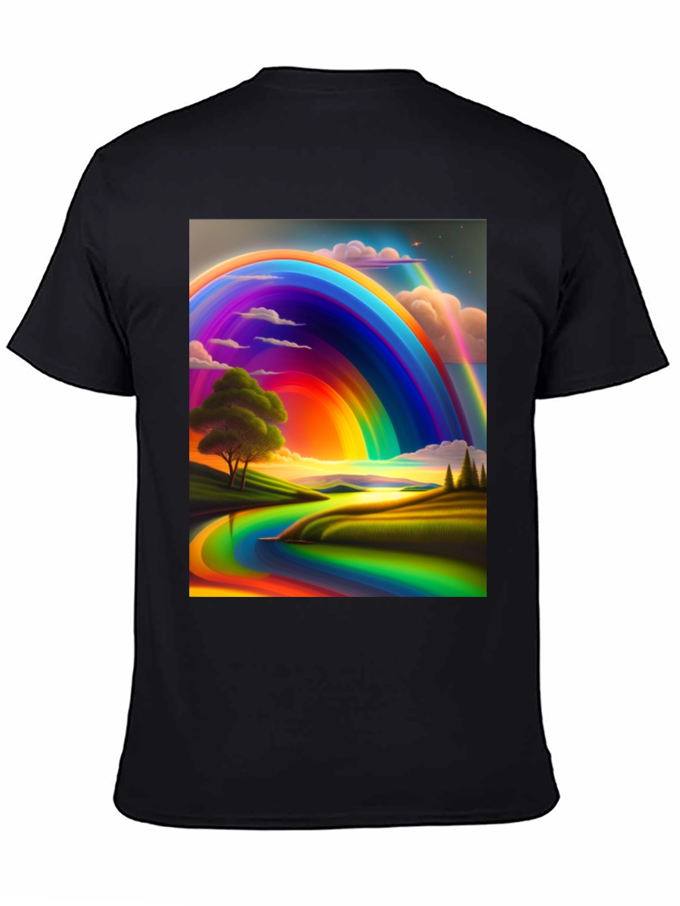 Rainbow Landscape Graphic Tee