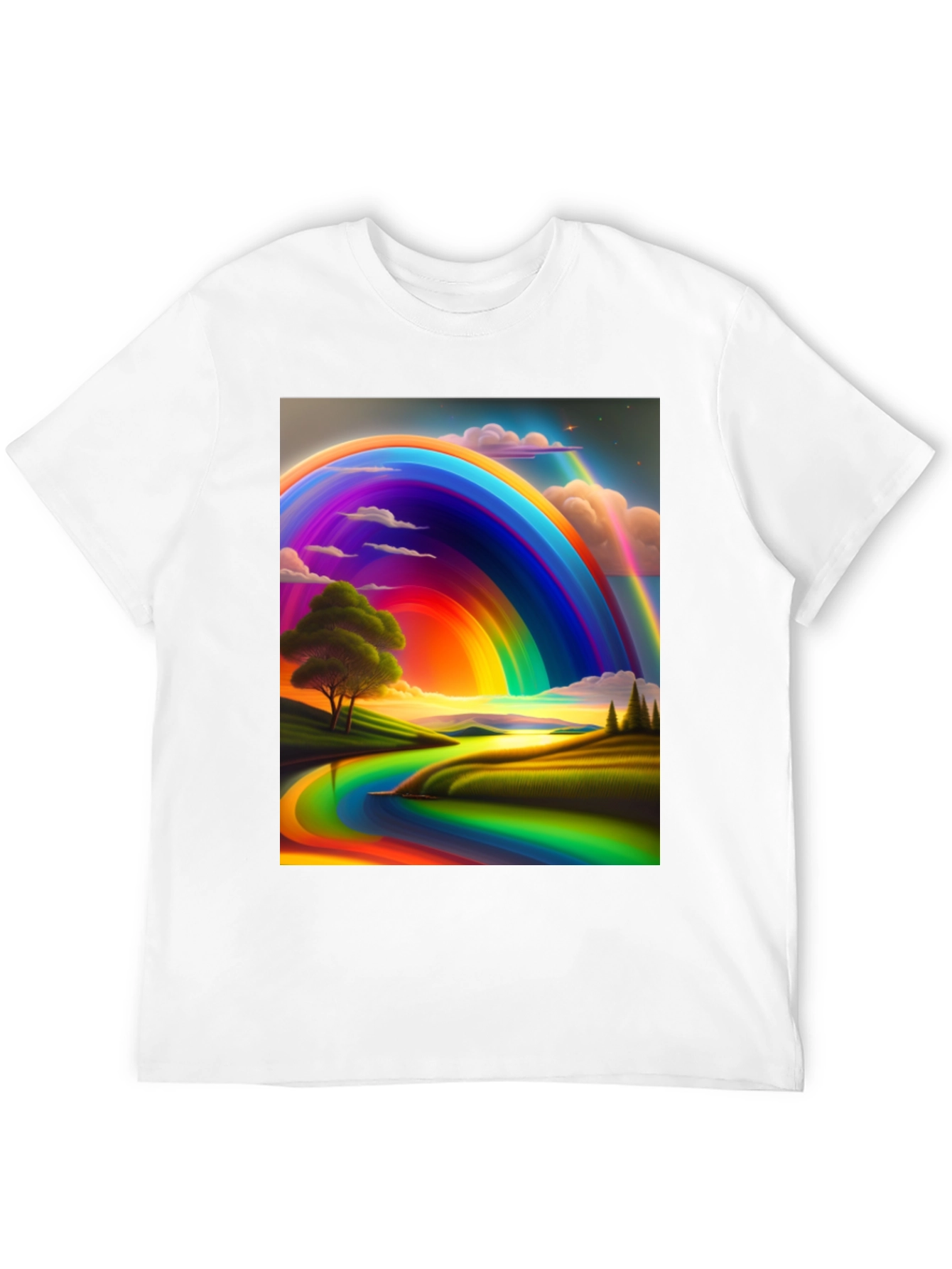 Rainbow Landscape Graphic Tee