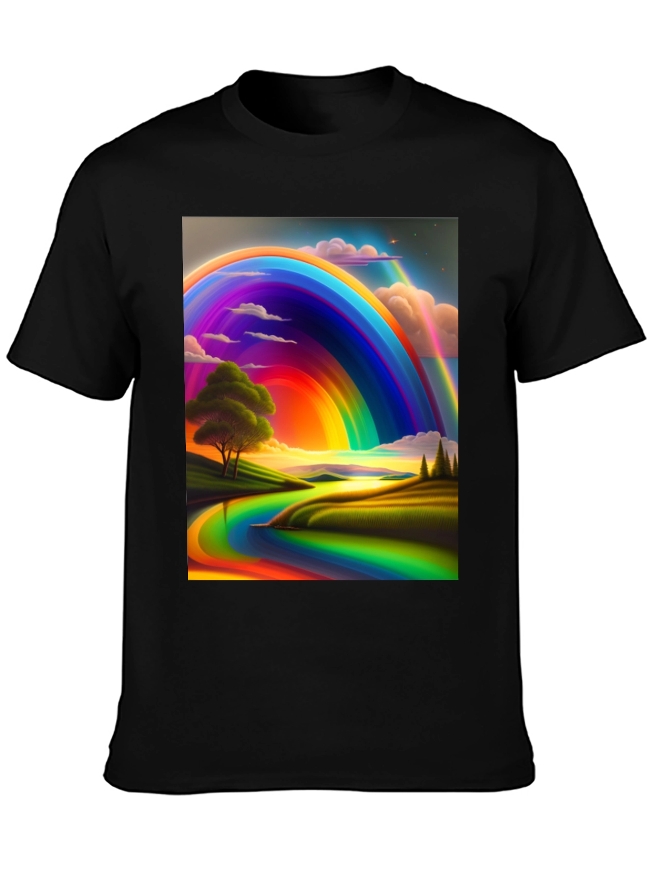 Rainbow Landscape Graphic Tee
