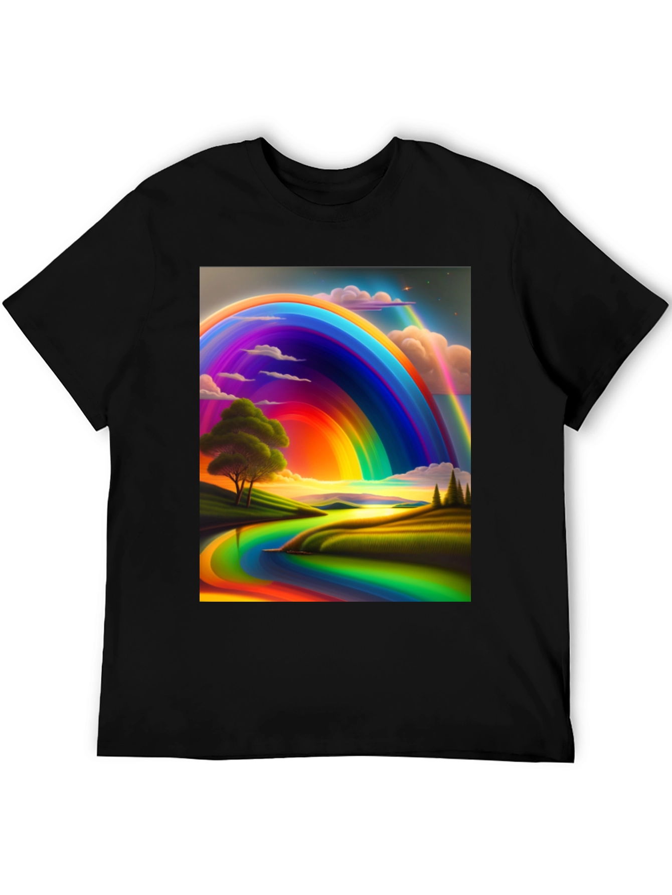 Rainbow Landscape Graphic Tee