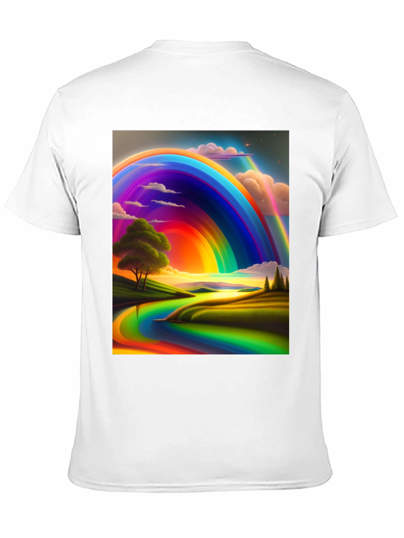 Rainbow Landscape Graphic Tee
