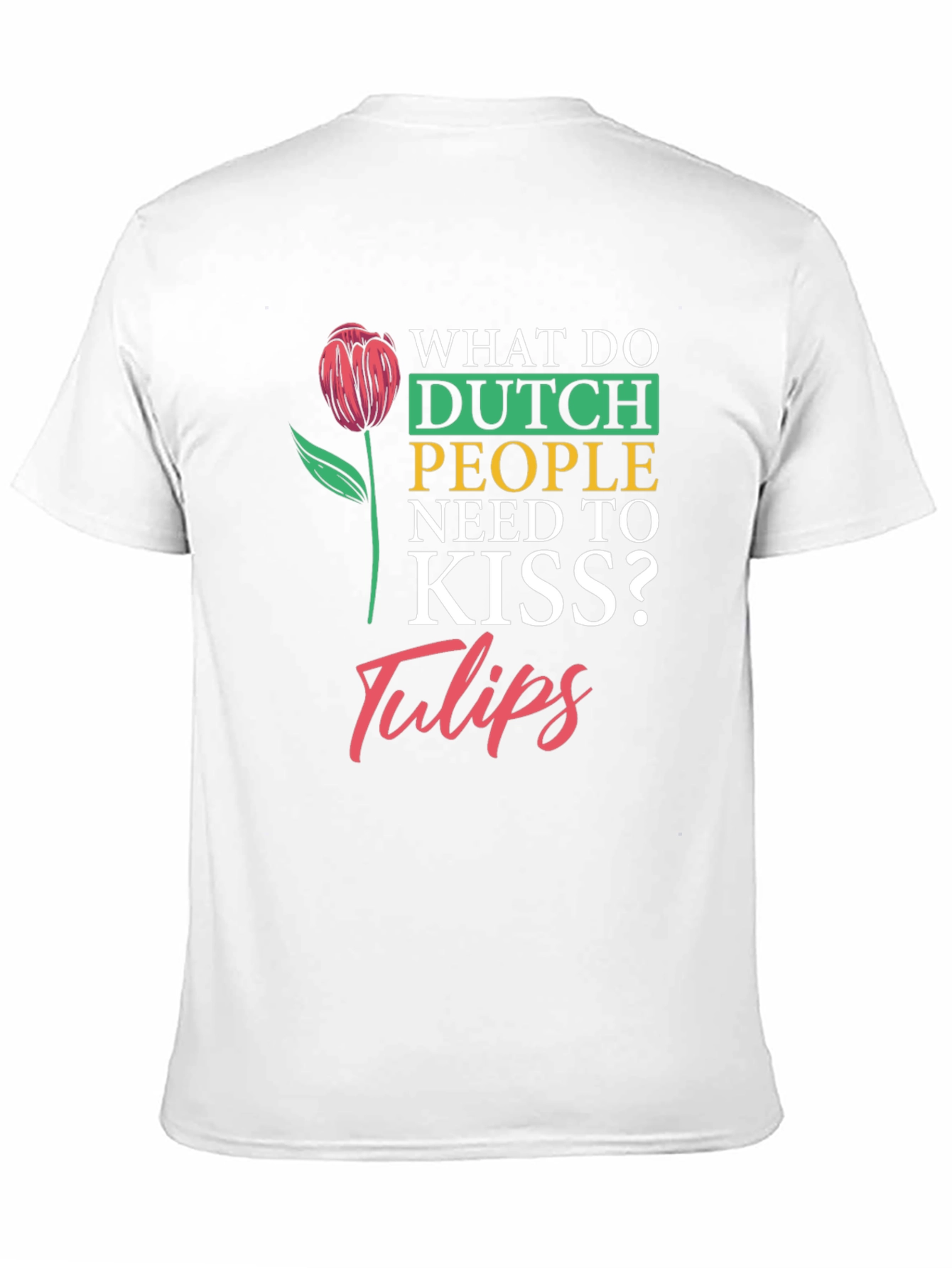 Dutch Tulips Graphic T-Shirt - Unisex Crew Neck