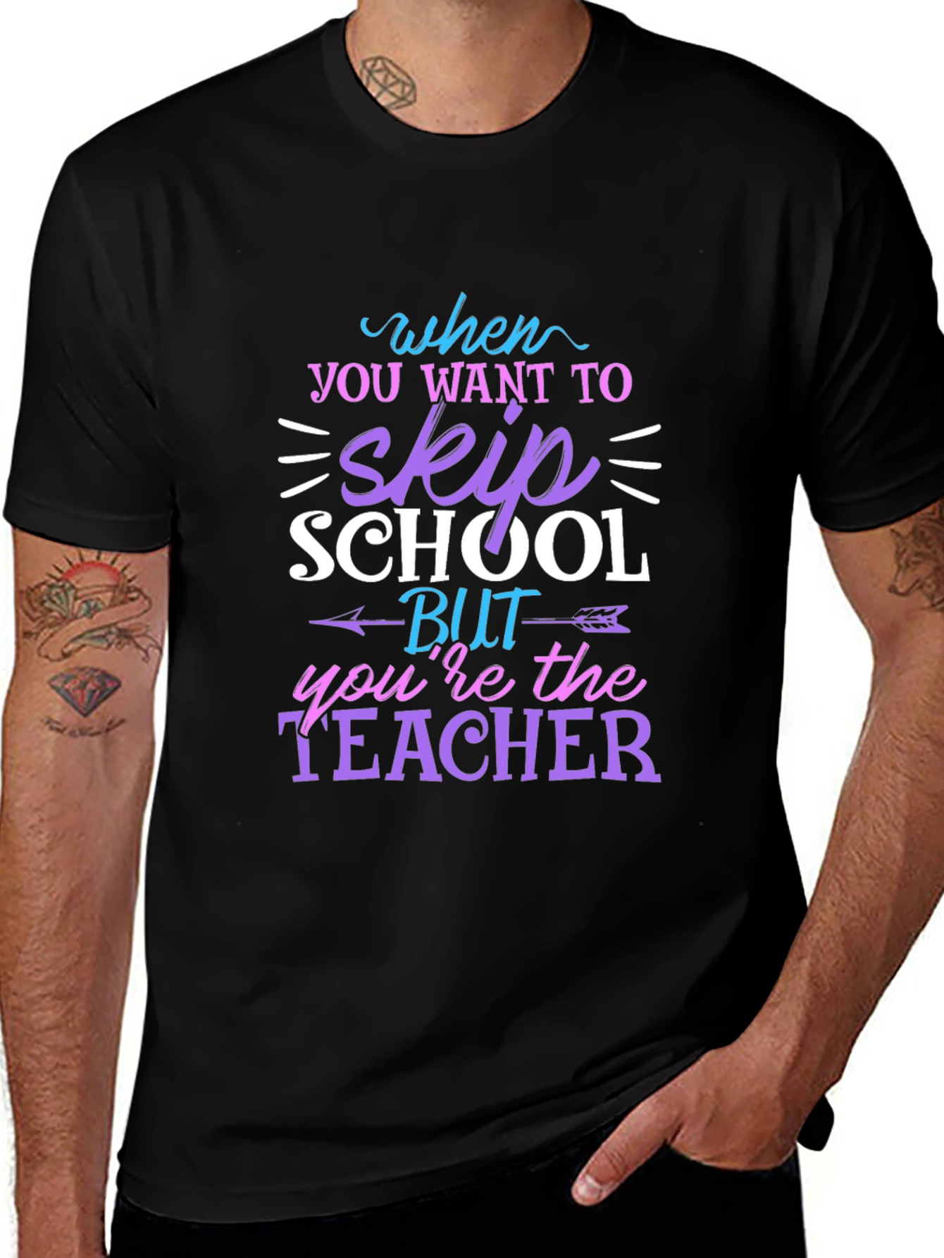 Teacher Skip School T-Shirt Funny Unisex Tee