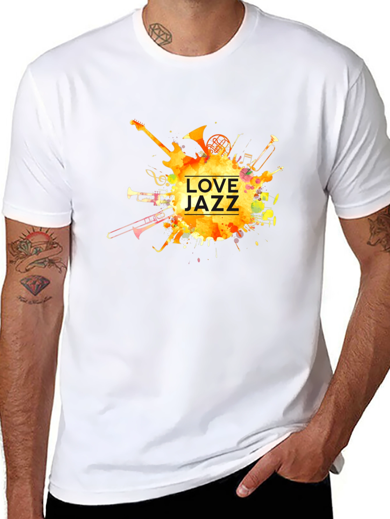Love Jazz Music T-Shirt - Black