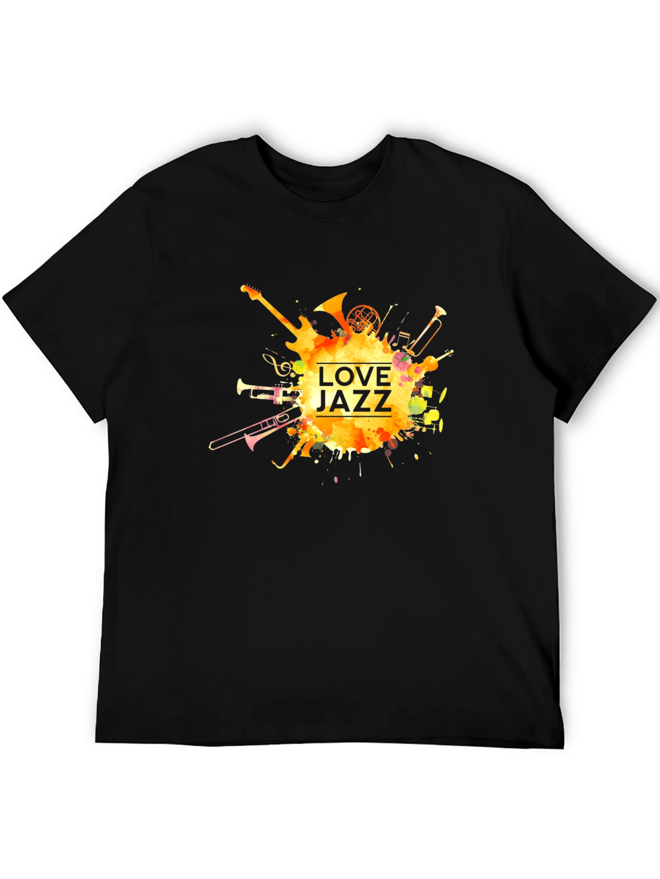 Love Jazz Music T-Shirt - Black