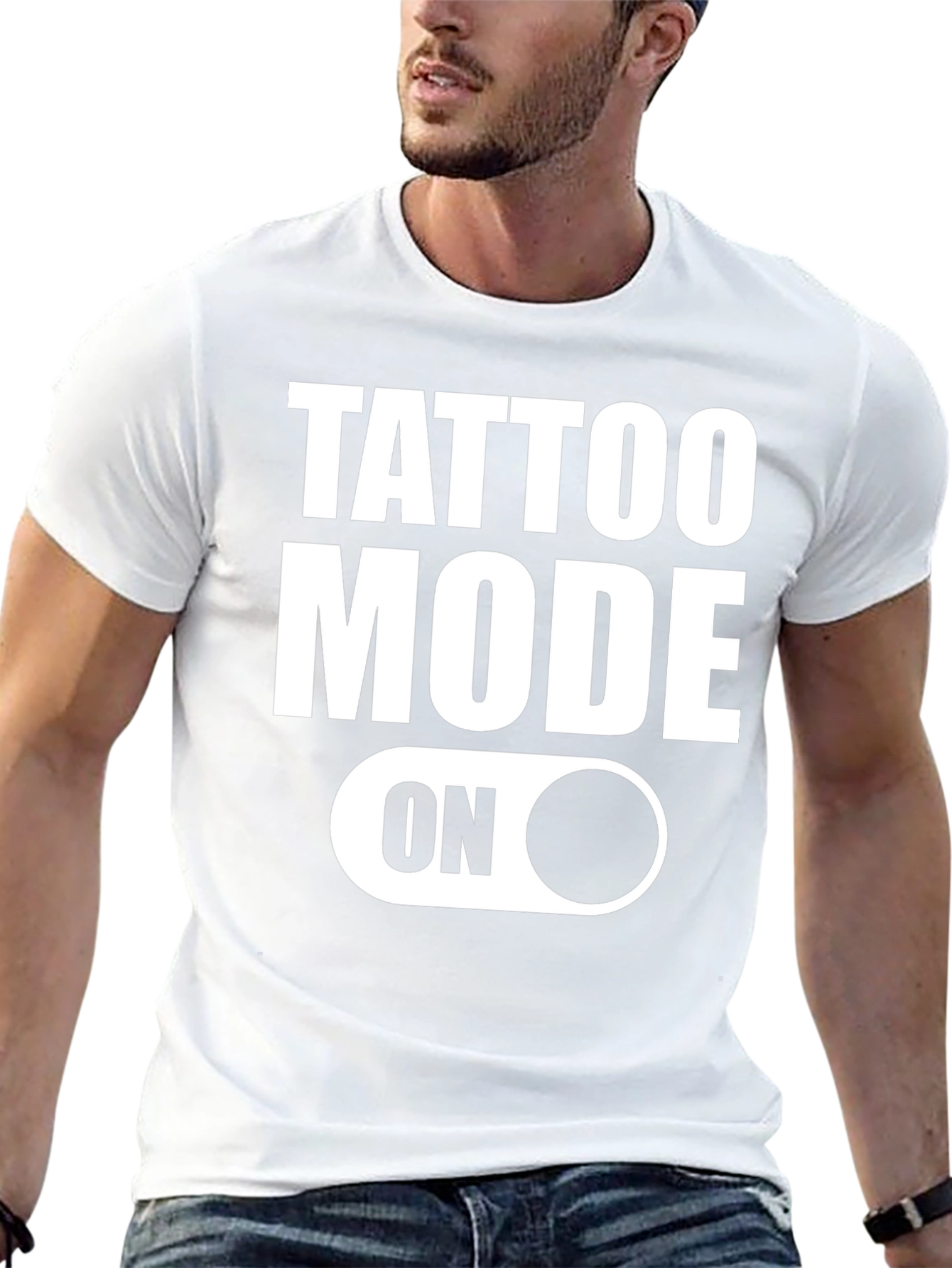 Tattoo Mode On Graphic Tee - Black