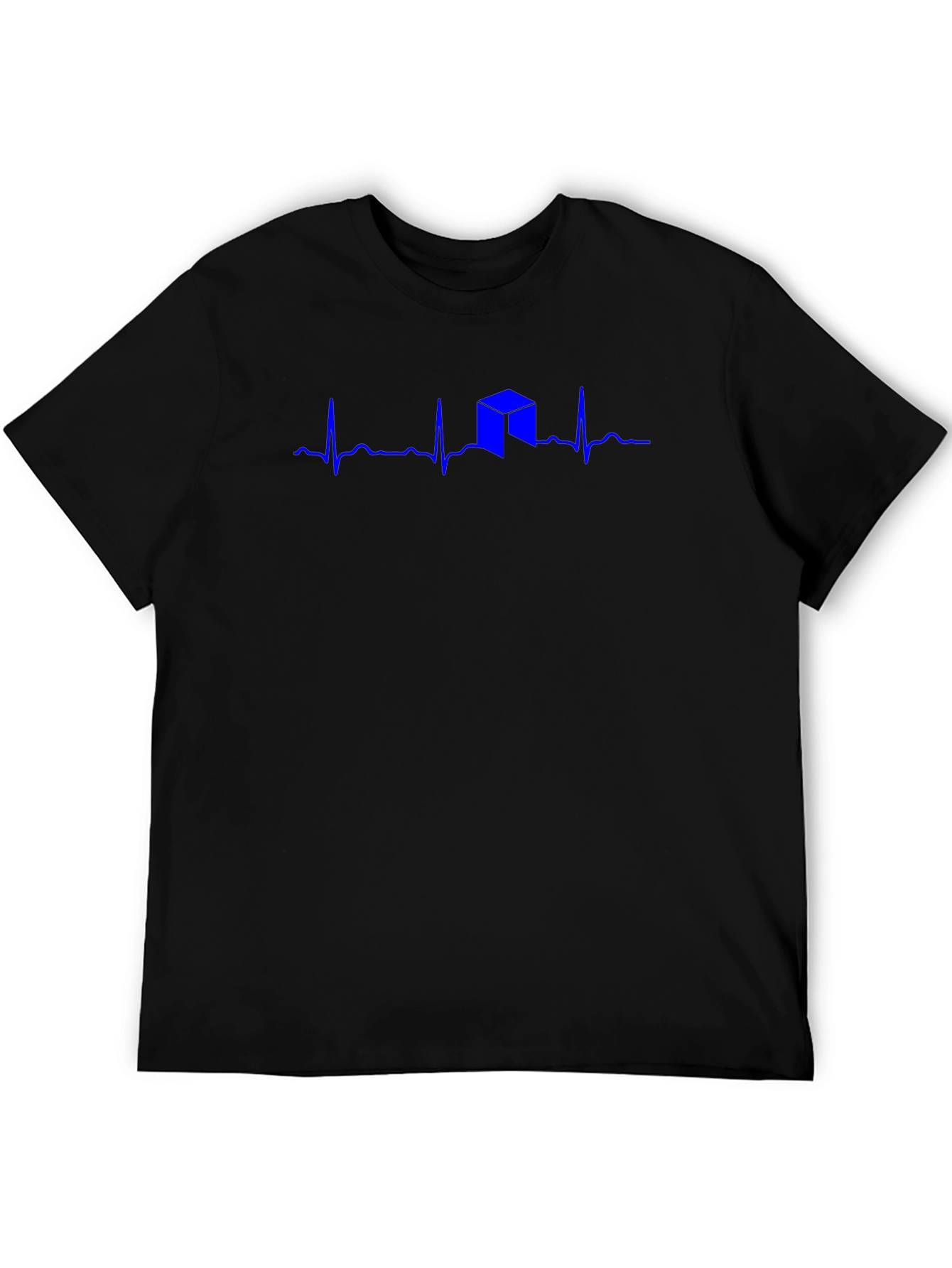 Heartbeat Cube Graphic Tee - Black