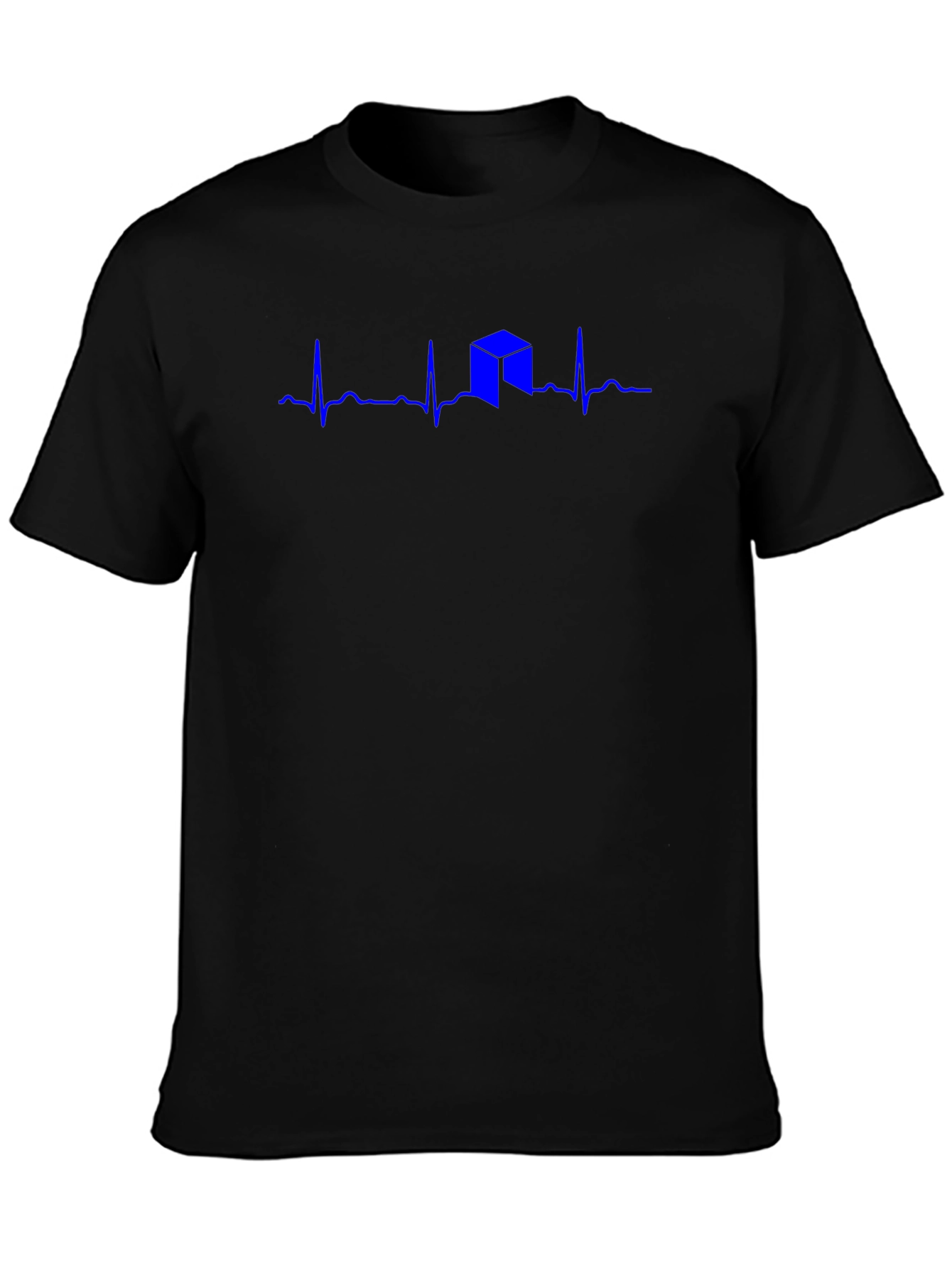 Heartbeat Cube Graphic Tee - Black