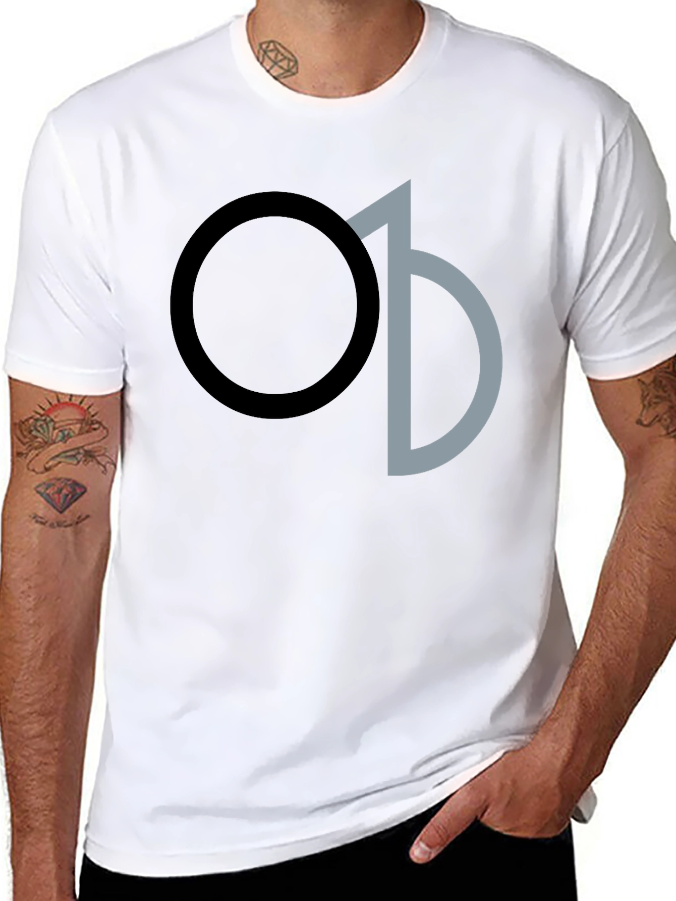Geometric Logo T-Shirt - Stylish Casual Wear