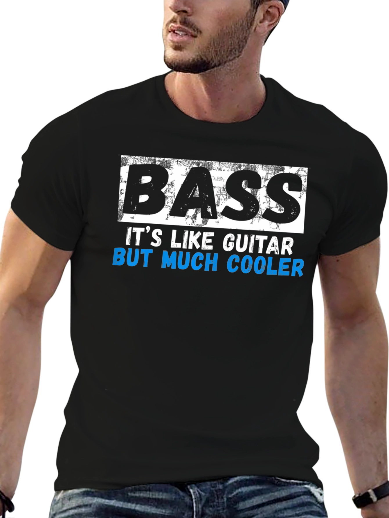 Bass Guitar T-Shirt - Much Cooler Tee