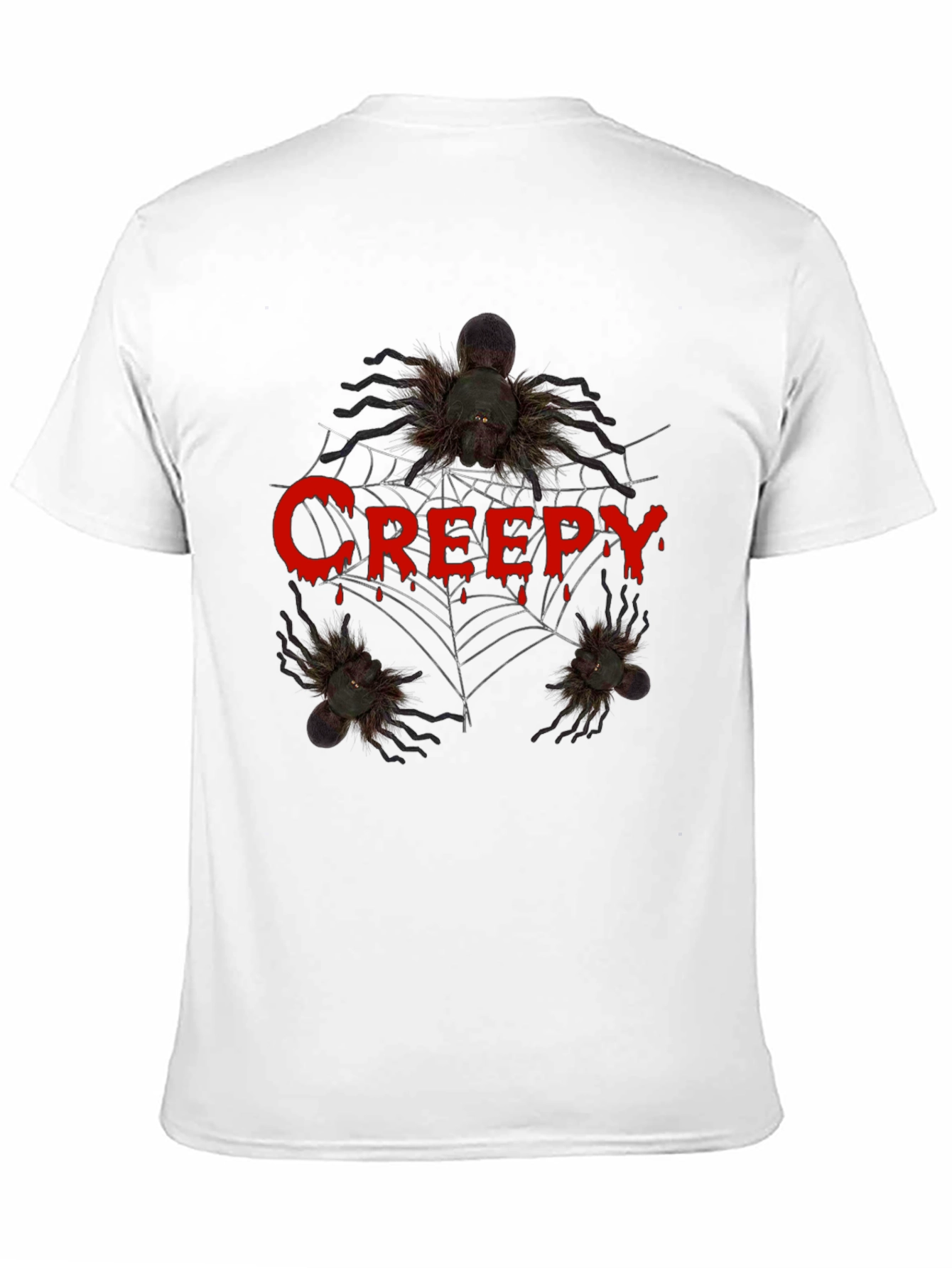 Creepy Spider Graphic Tee - Halloween T-Shirt