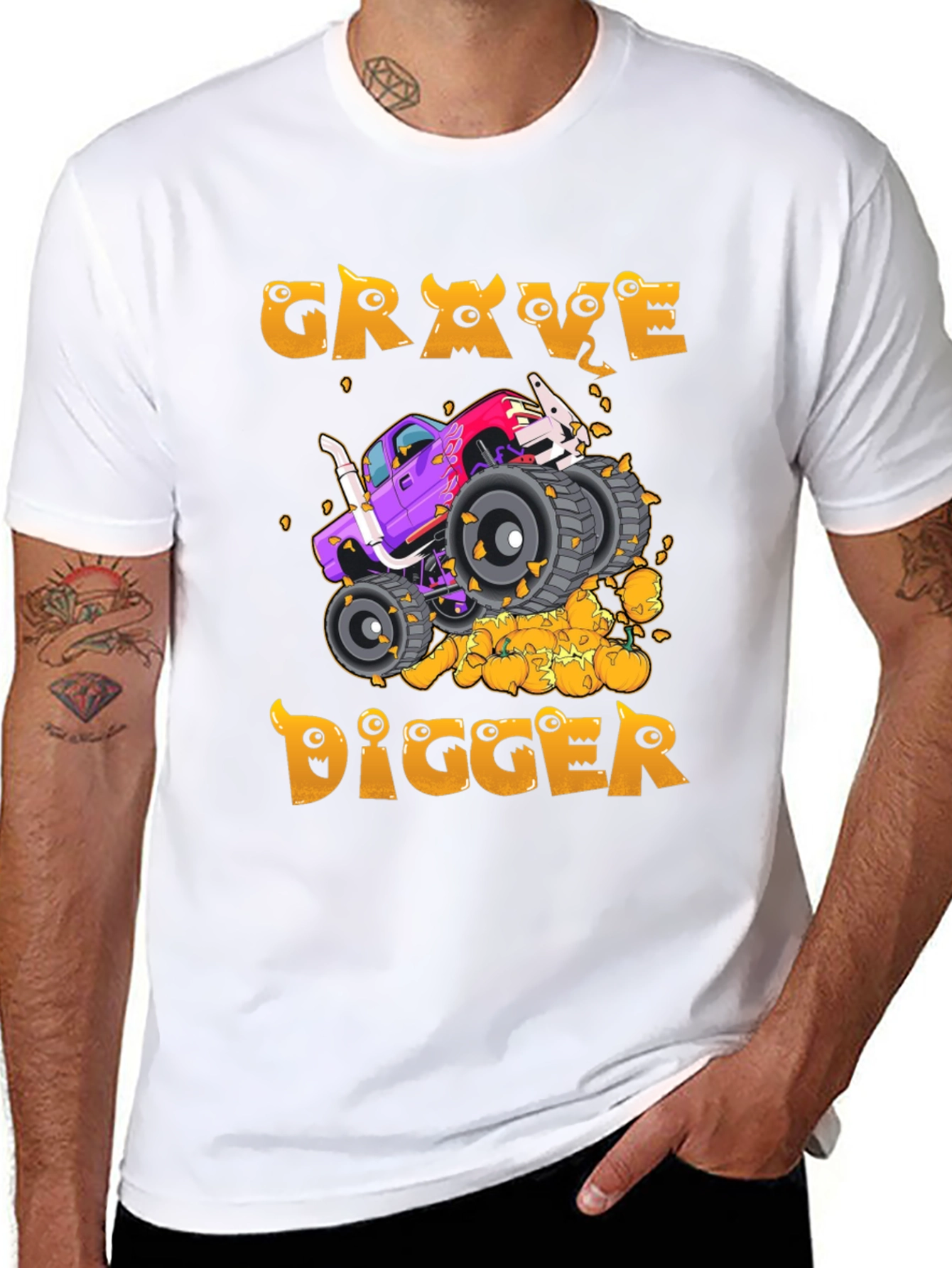 Grave Digger Monster Truck Halloween T-Shirt