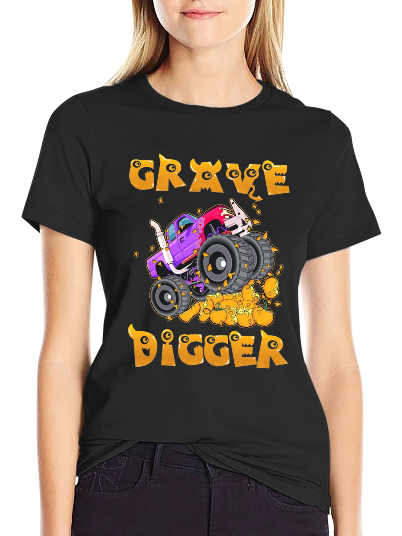 Grave Digger Monster Truck Halloween T-Shirt