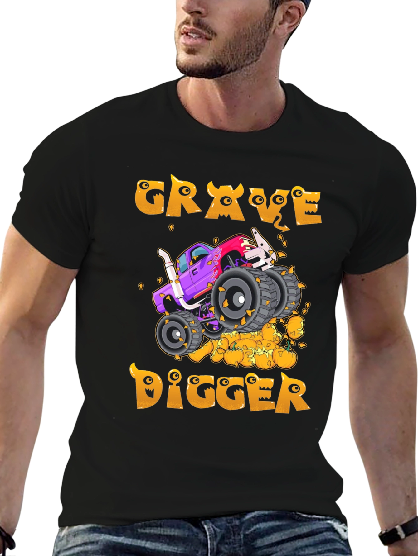 Grave Digger Monster Truck Halloween T-Shirt