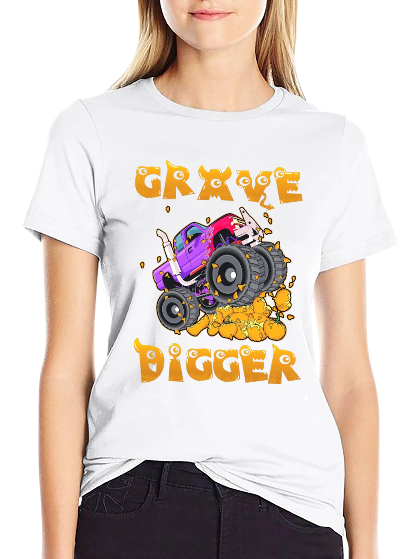 Grave Digger Monster Truck Halloween T-Shirt