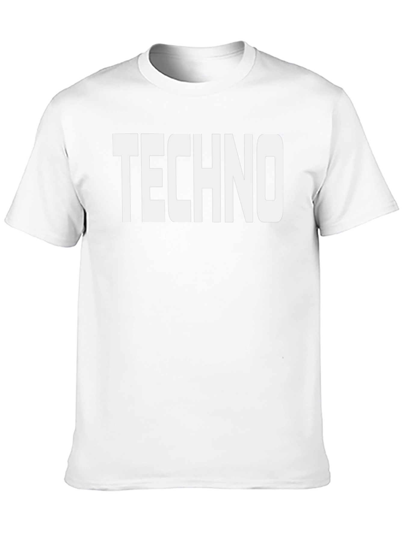 Techno Graphic Print T-Shirt - Mens Black Tee