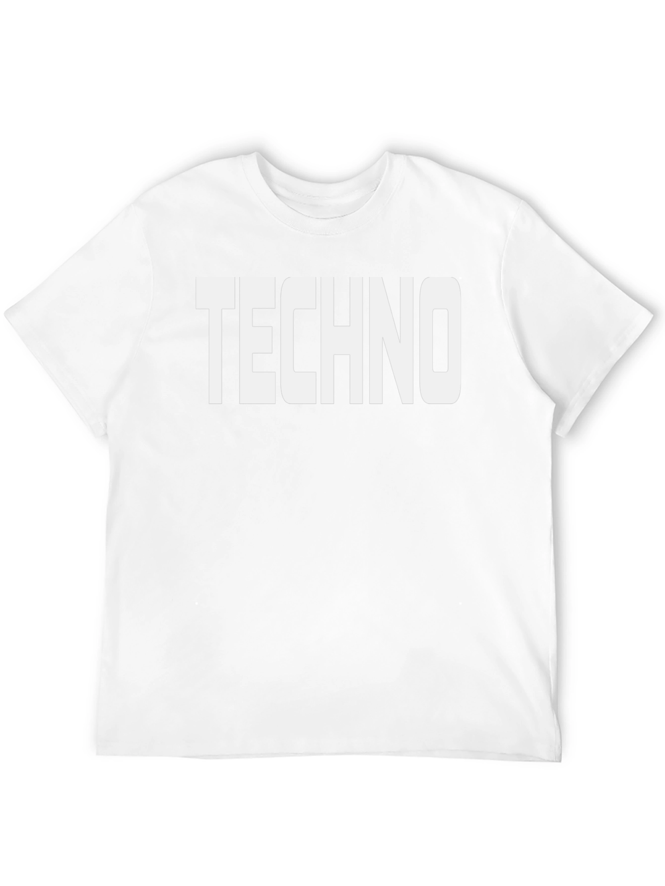 Techno Graphic Print T-Shirt - Mens Black Tee