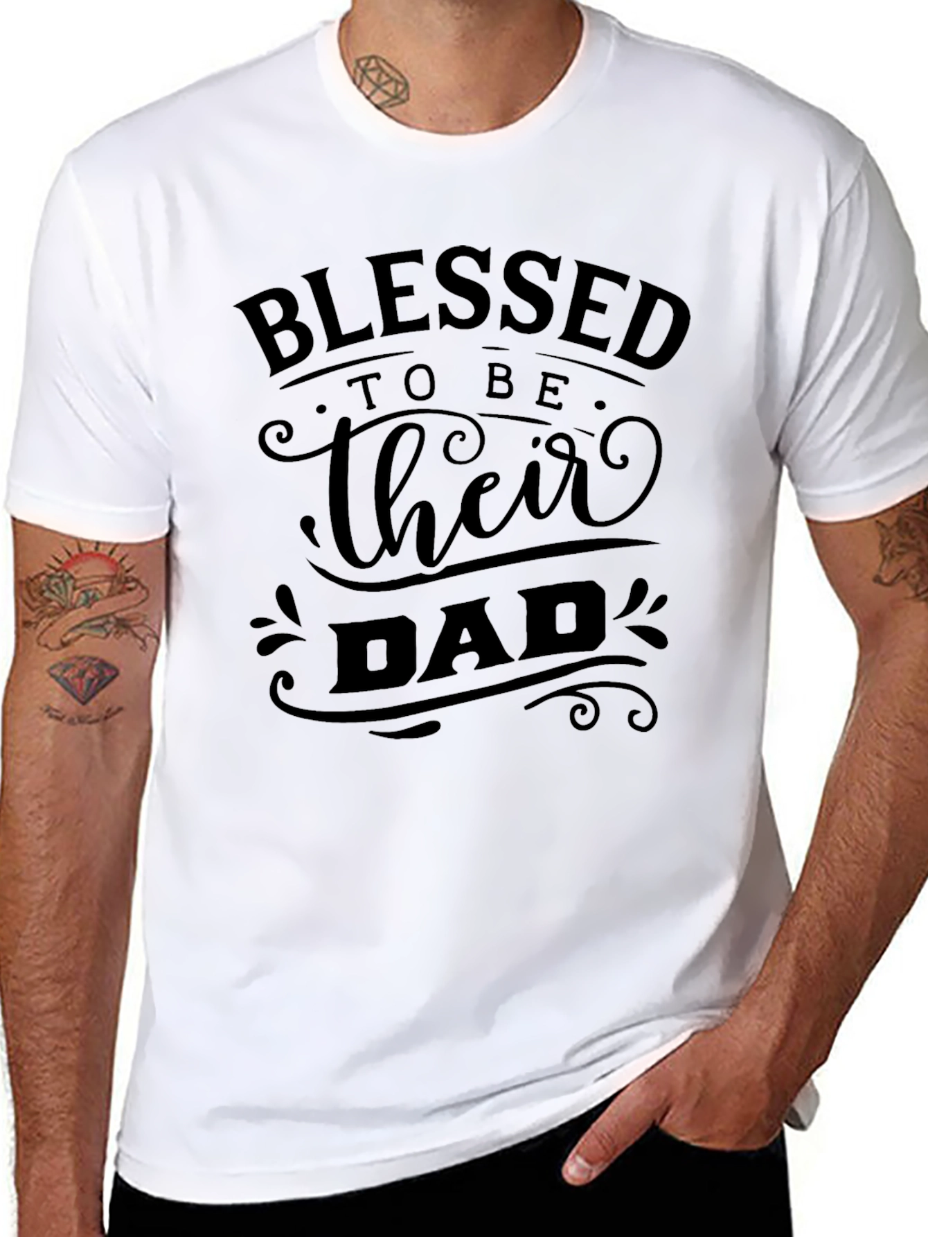 Blessed To Be Their Dad T-Shirt