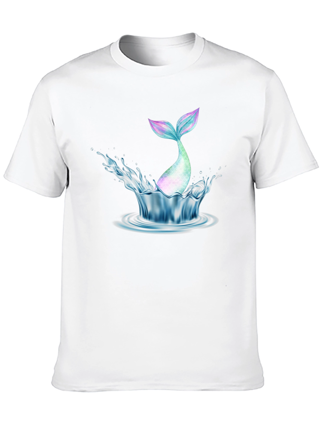 Mermaid Tail Splash Graphic Tee