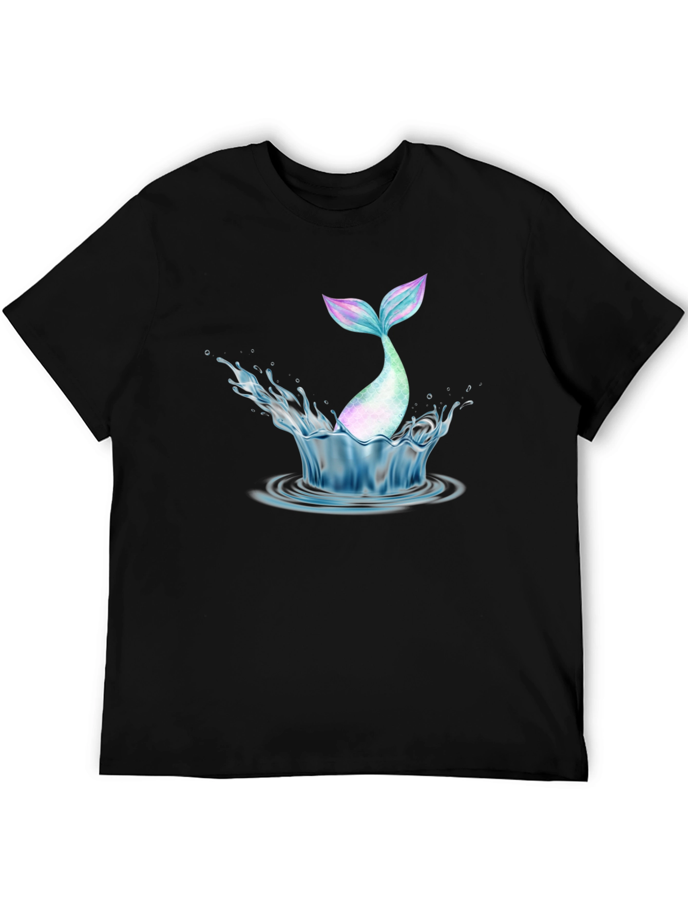 Mermaid Tail Splash Graphic Tee