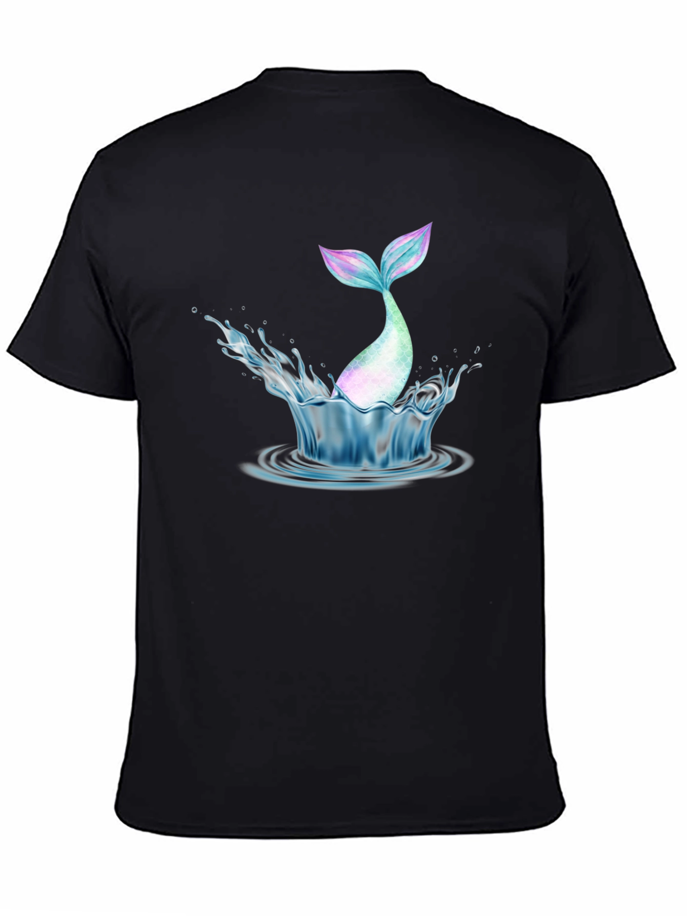Mermaid Tail Splash Graphic Tee