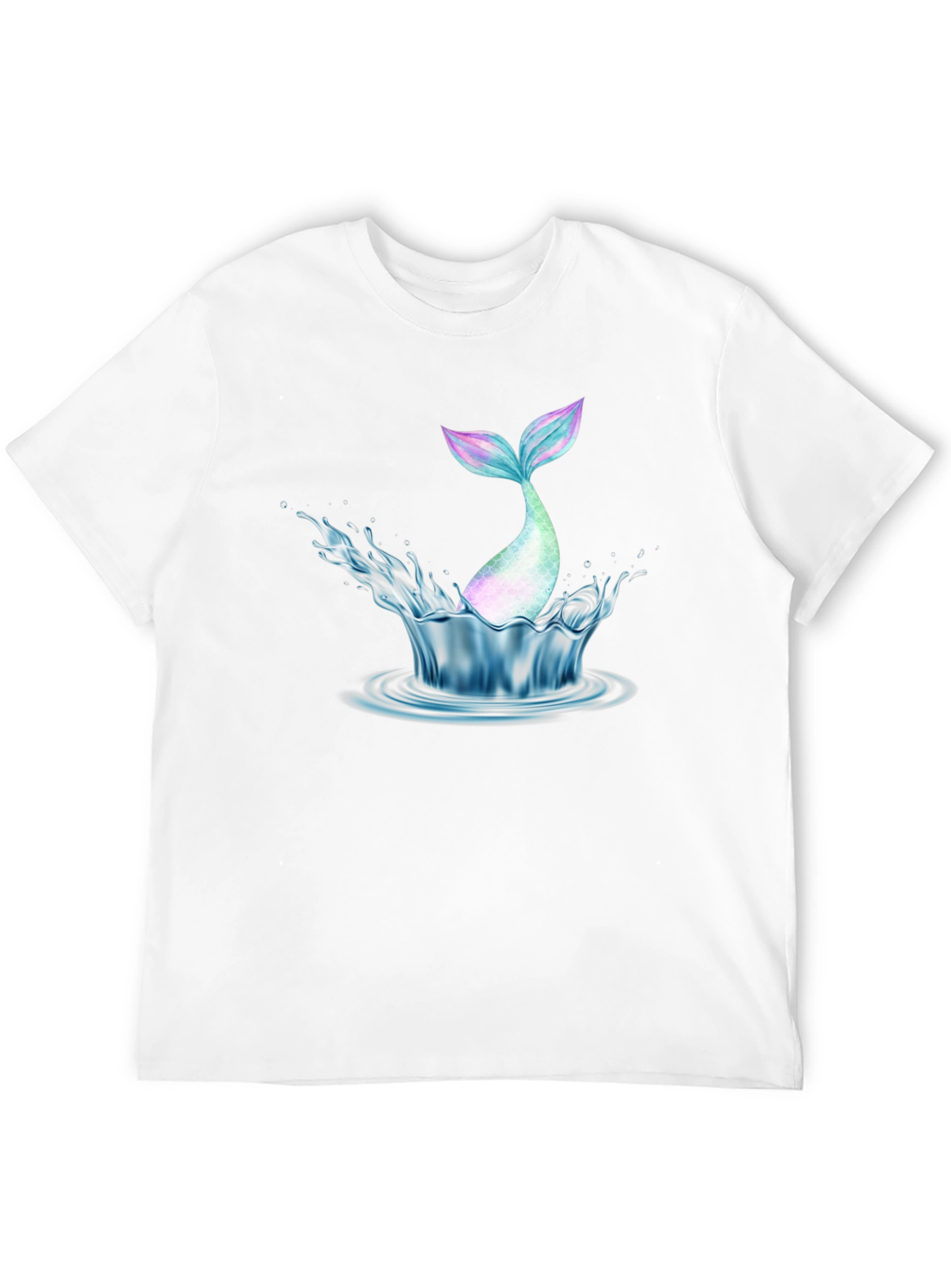Mermaid Tail Splash Graphic Tee