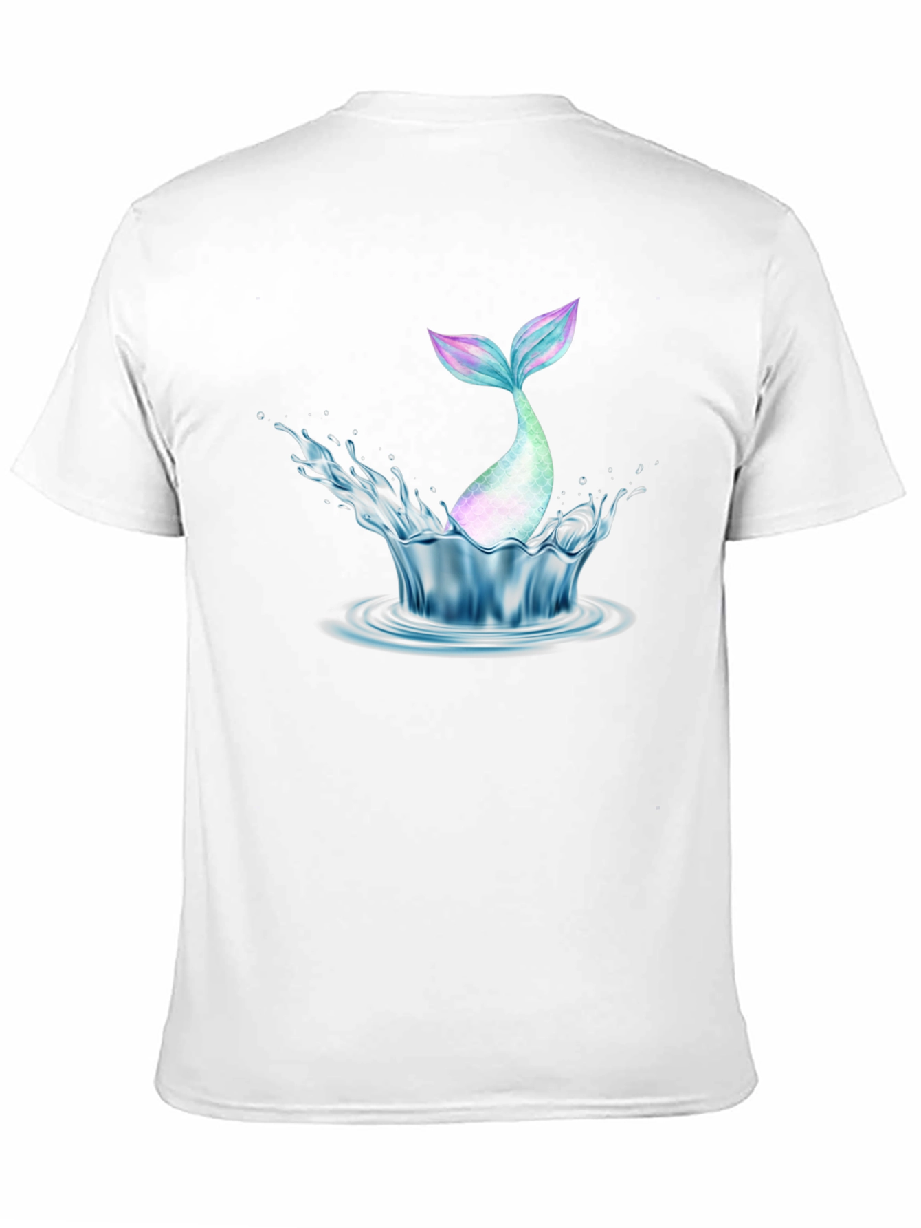 Mermaid Tail Splash Graphic Tee
